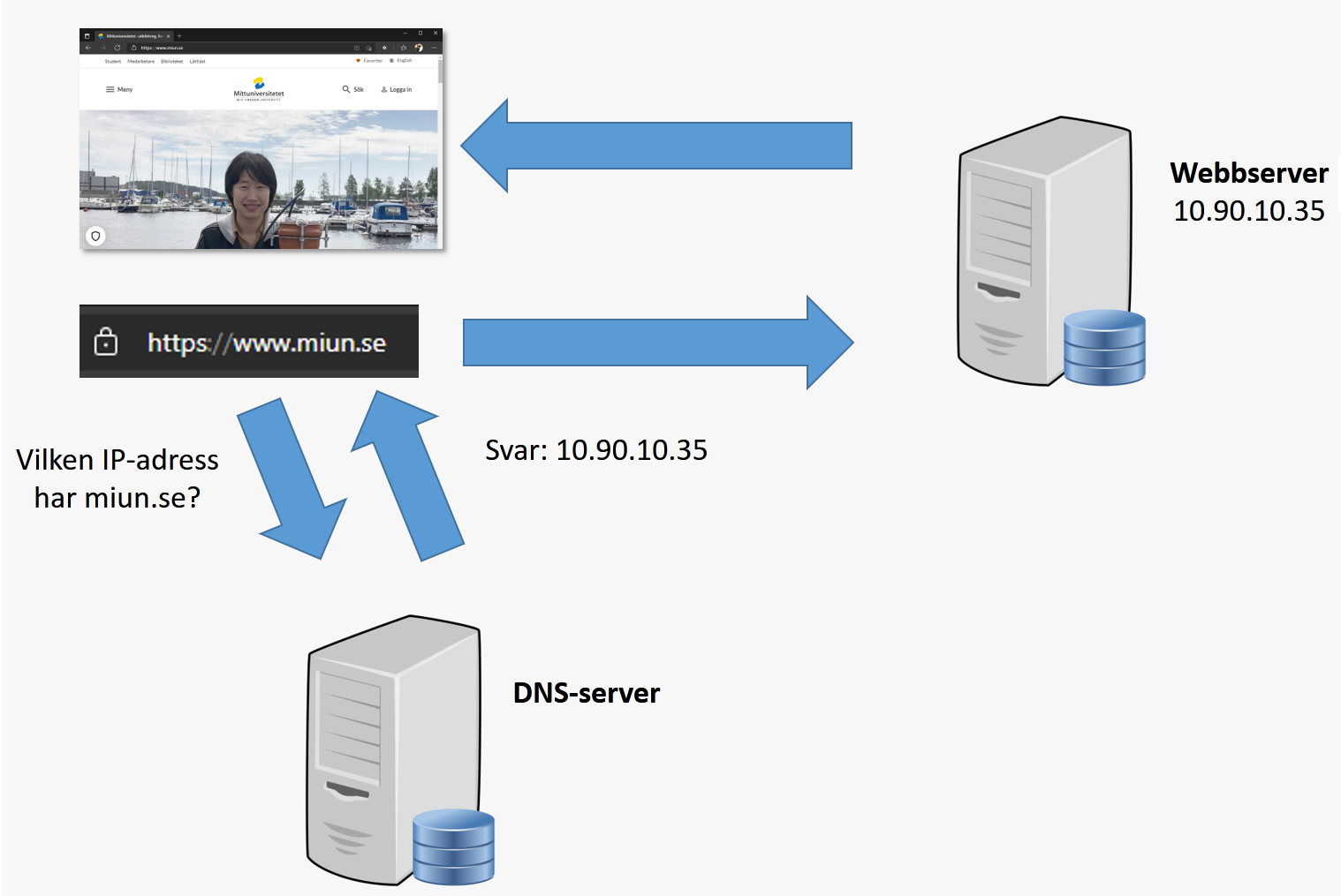 DNS-server och webbserver